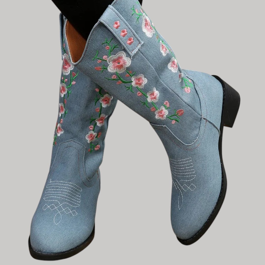 Damen Hohe Vintage Stiefel