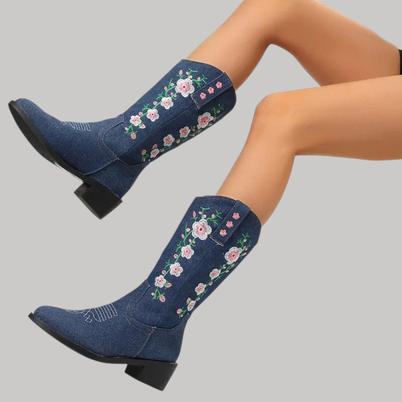 Damen Hohe Vintage Stiefel