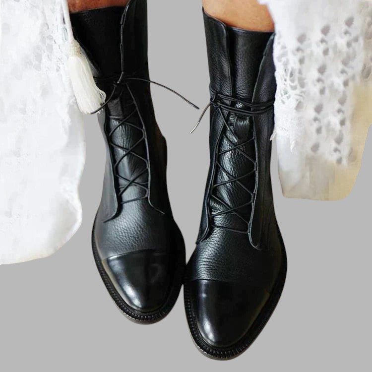 Damen Vintage Winterstiefeletten Mittel