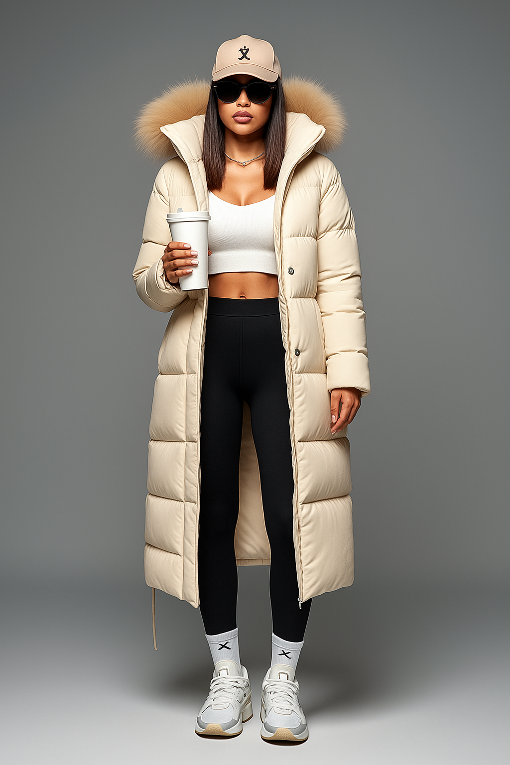 Nina | Lange Winter Daunenjacke Für Damen