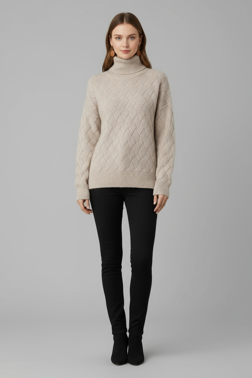Damen bequemer Winterpullover