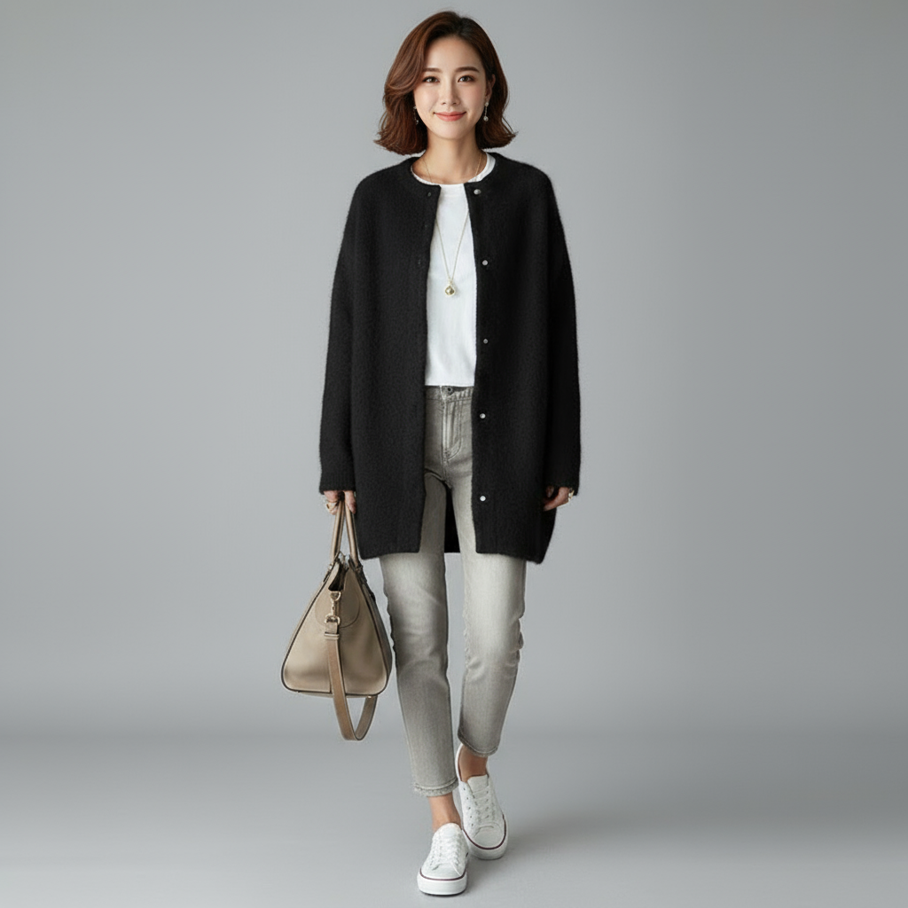 Raffinierter | Winter Stilvoller Cardigan für Damen