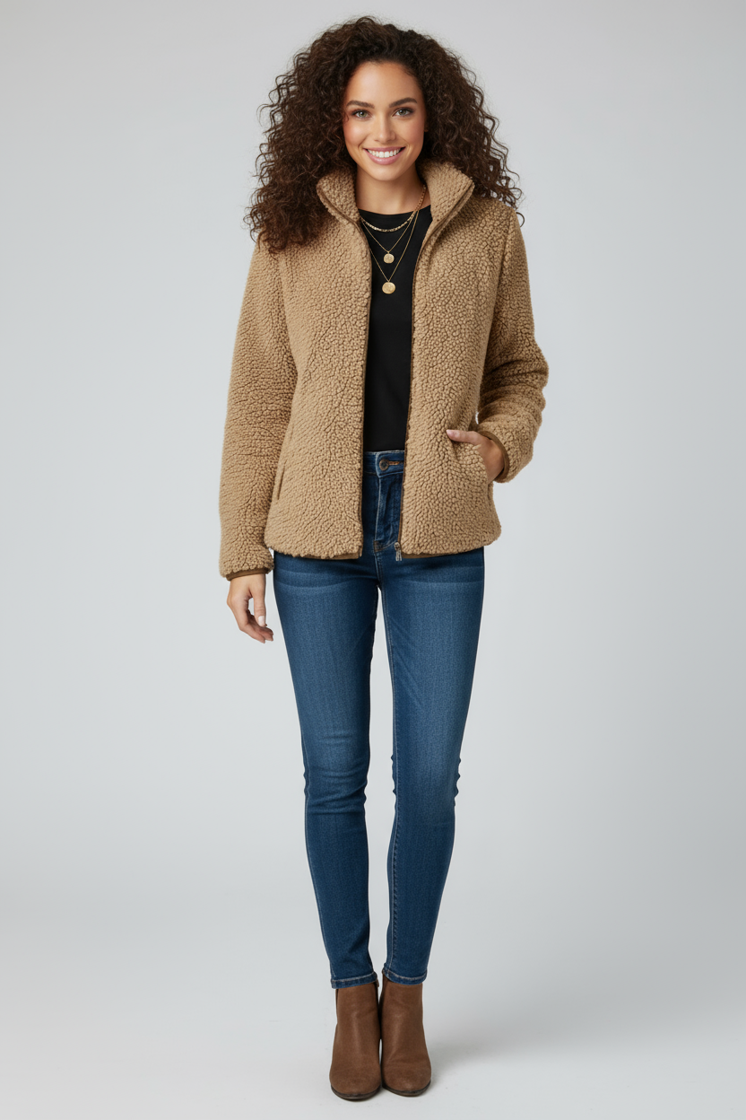 Runa | Winterpullover mit Reißverschluss für Damen