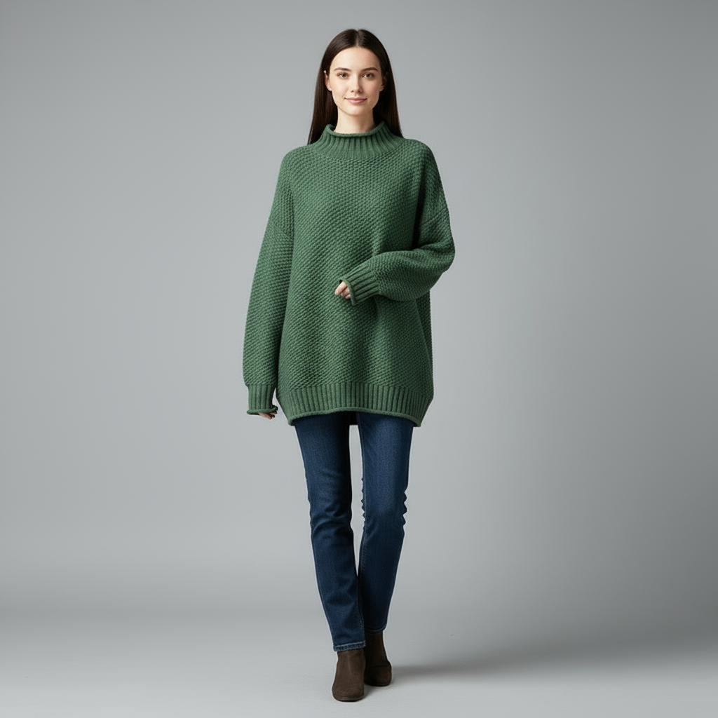 Jasmin | Winterpullover mit Rollkragen für Damen