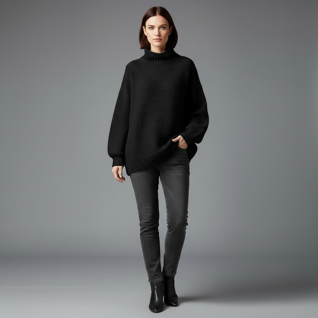 Jasmin | Winterpullover mit Rollkragen für Damen