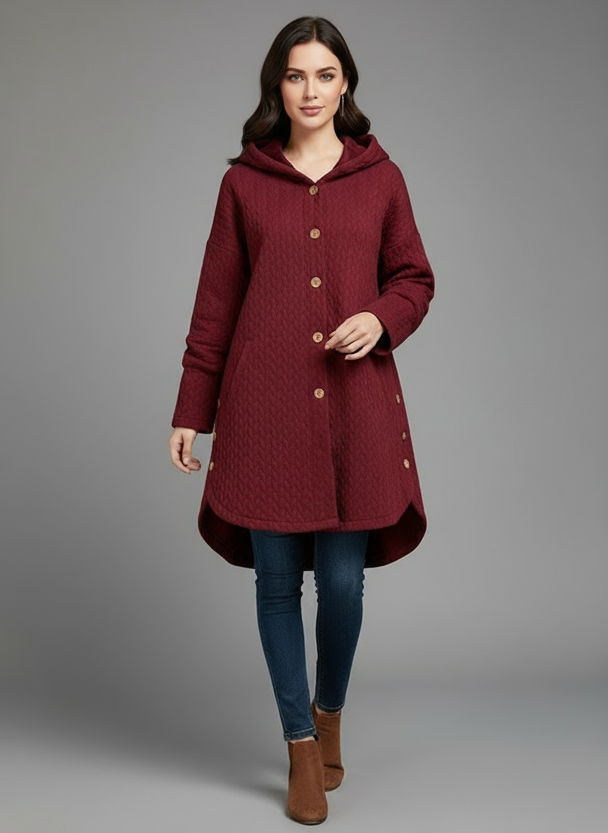 Beryl | Winterjacke mit Knöpfen für Damen