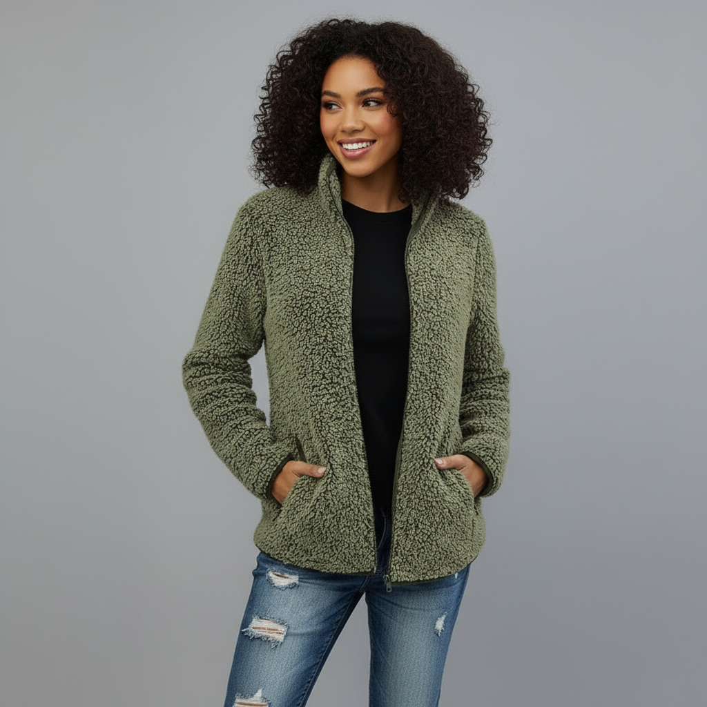 Runa | Winterpullover mit Reißverschluss für Damen