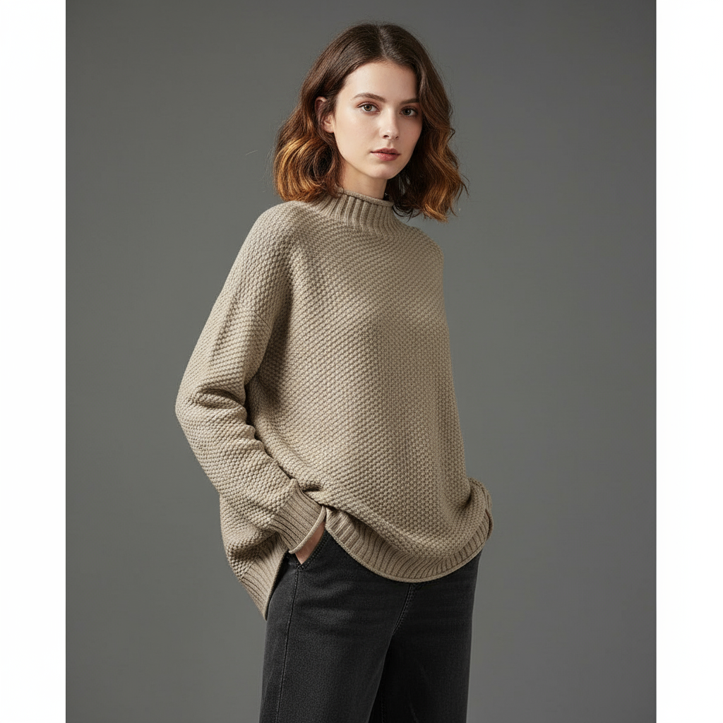 Jasmin | Winterpullover mit Rollkragen für Damen