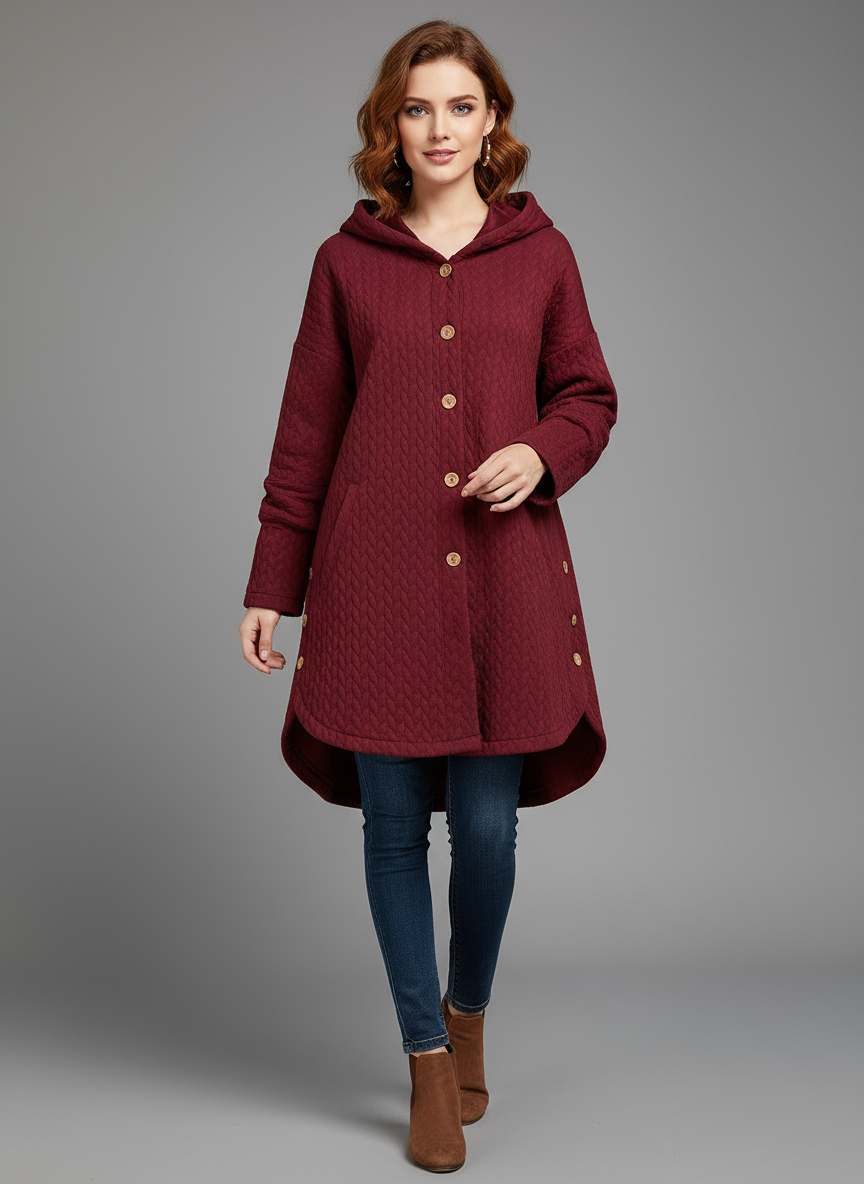 Beryl | Winterjacke mit Knöpfen für Damen