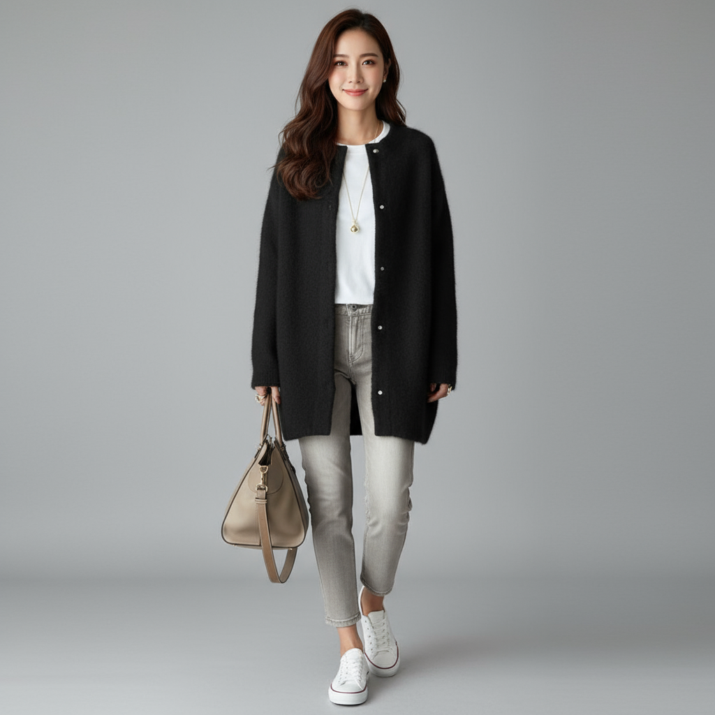 Raffinierter | Winter Stilvoller Cardigan für Damen