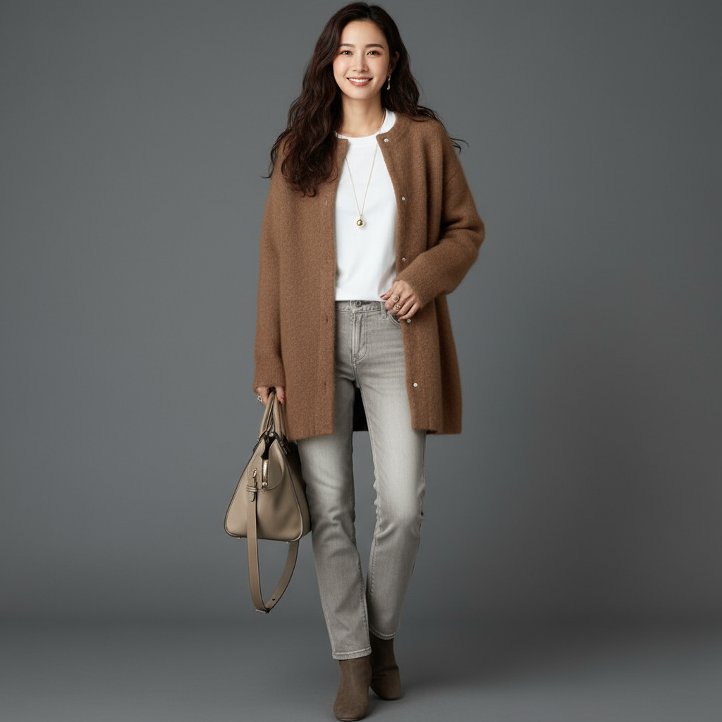 Raffinierter | Winter Stilvoller Cardigan für Damen