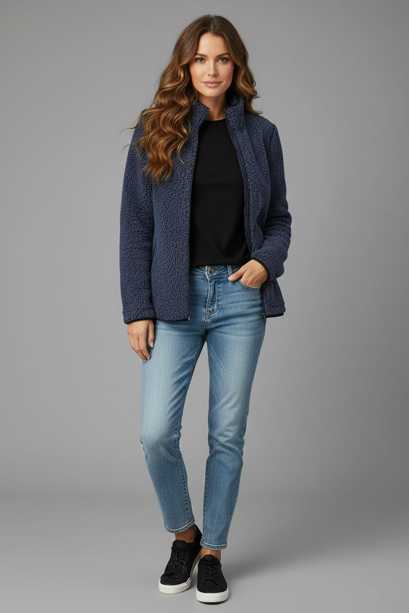 Runa | Winterpullover mit Reißverschluss für Damen