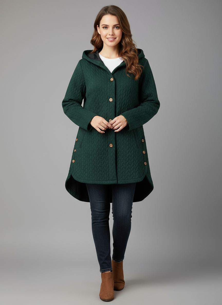 Beryl | Winterjacke mit Knöpfen für Damen