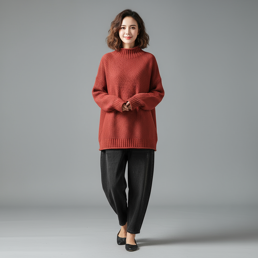 Jasmin | Winterpullover mit Rollkragen für Damen