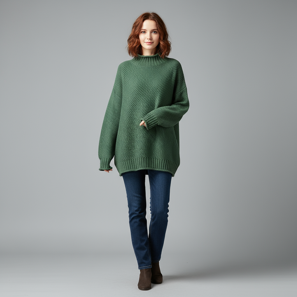 Jasmin | Winterpullover mit Rollkragen für Damen