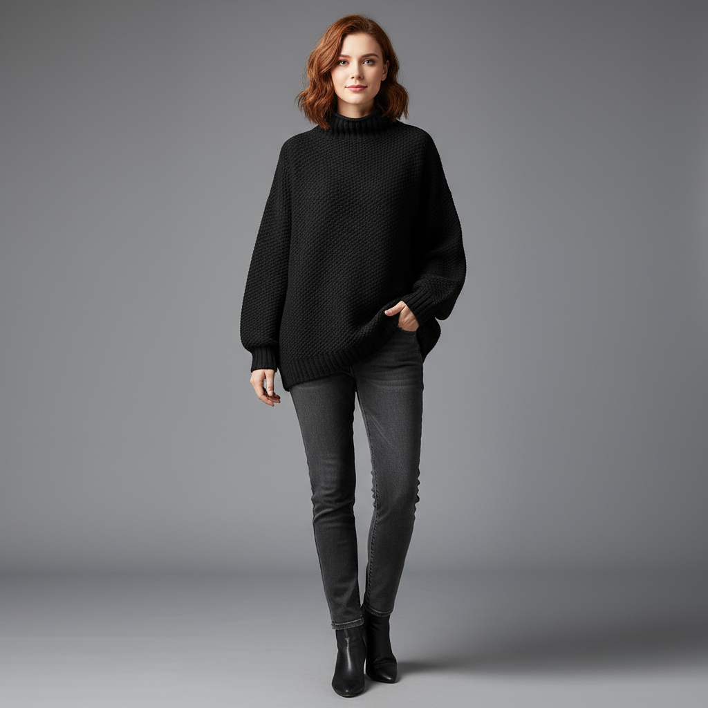 Jasmin | Winterpullover mit Rollkragen für Damen