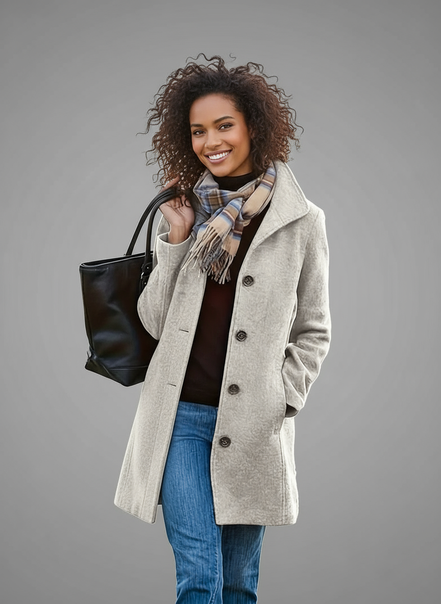 Jacqueline | Stylischer Wintermantel Für Damen