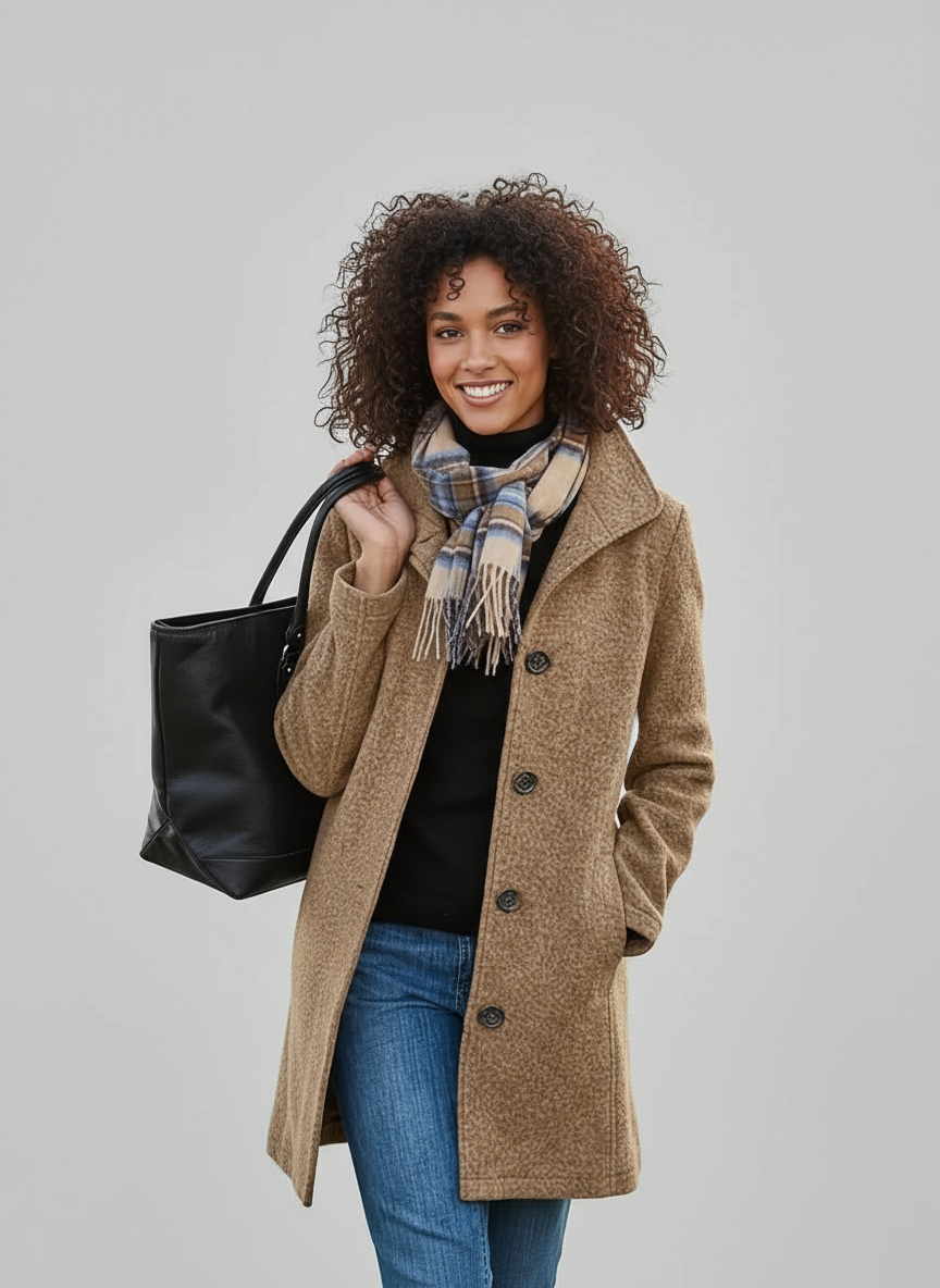 Jacqueline | Stylischer Wintermantel Für Damen