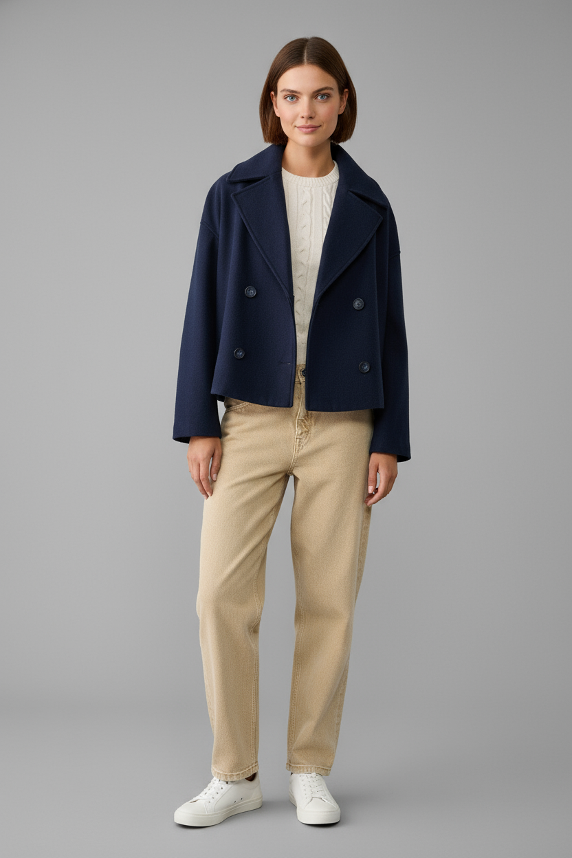 Magdalena | Eleganter Kurzer Wintermantel für Damen