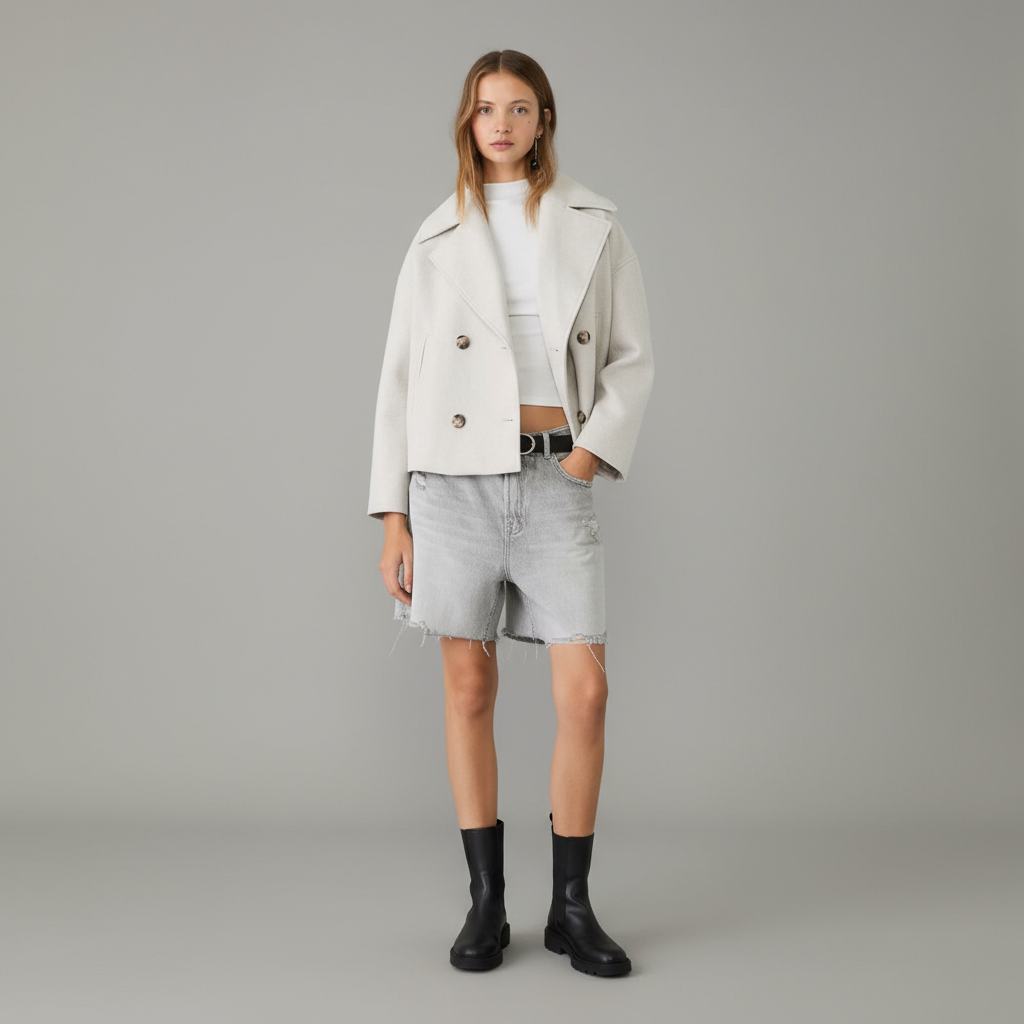 Magdalena | Eleganter Kurzer Wintermantel für Damen