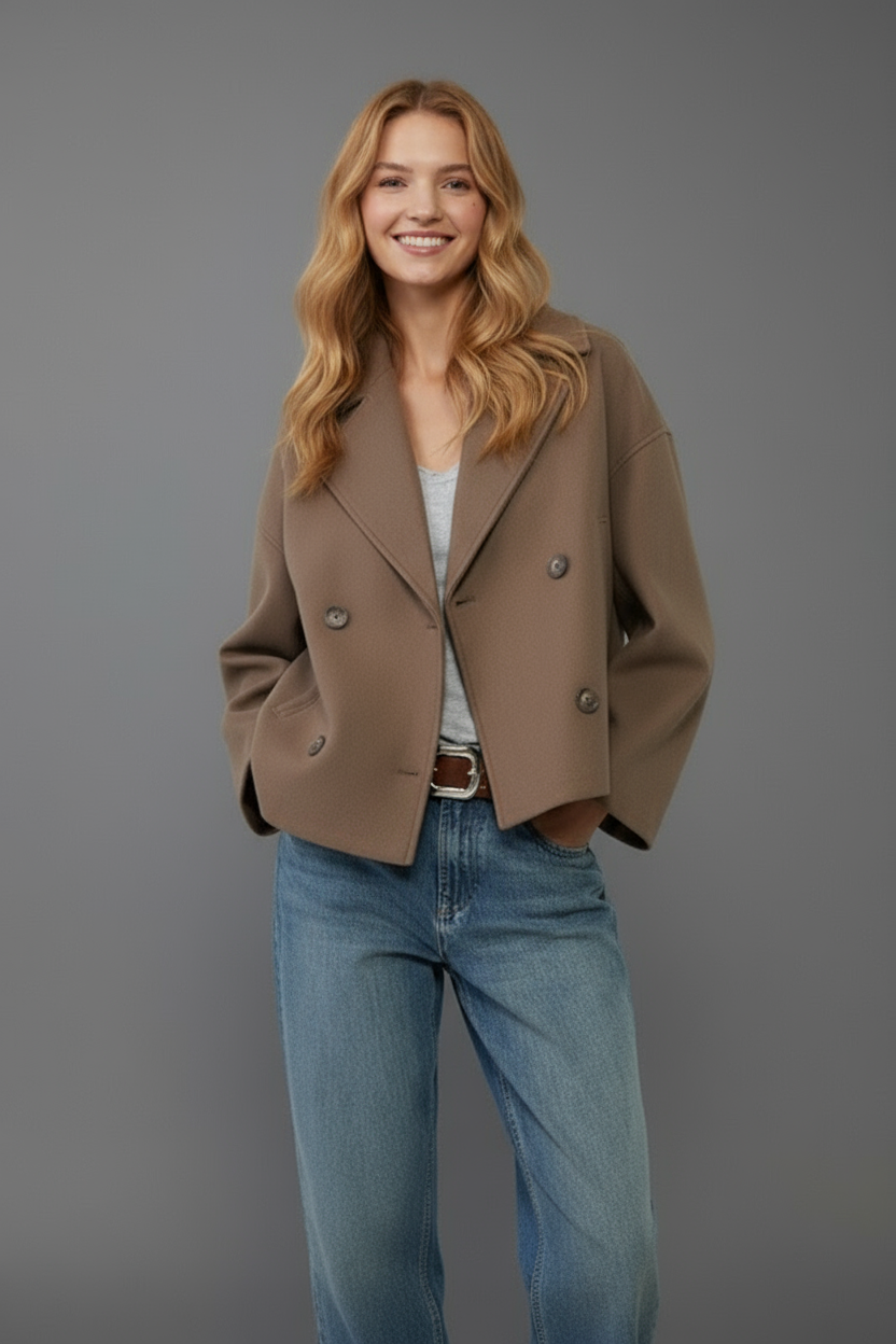 Magdalena | Eleganter Kurzer Wintermantel für Damen