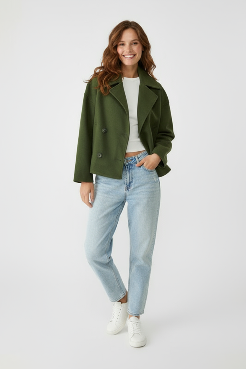 Magdalena | Eleganter Kurzer Wintermantel für Damen