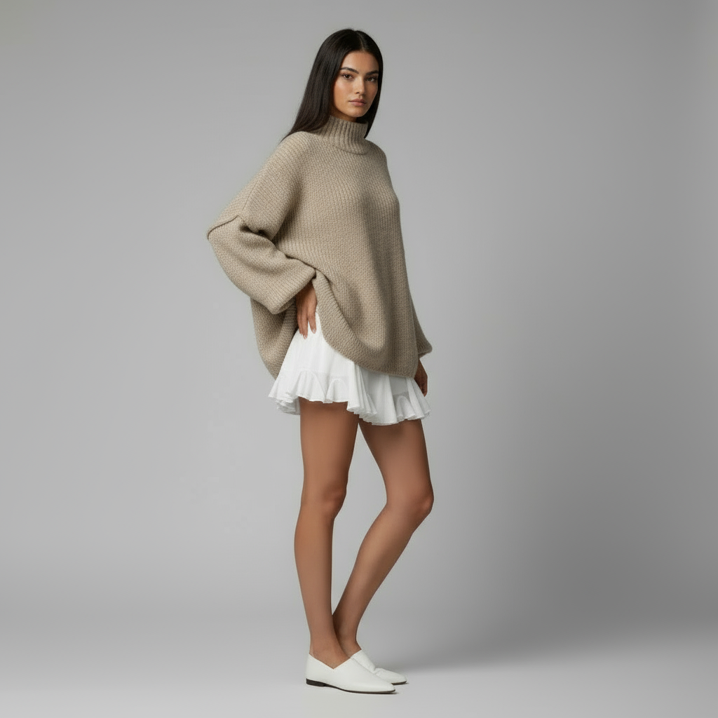 Damen Bequemer Winterpullover