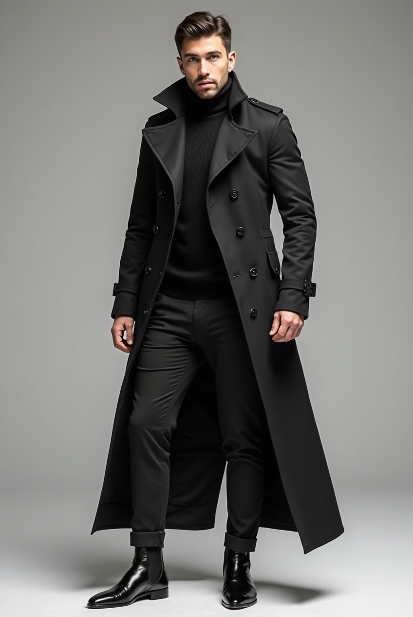 Daniel | Elegante Wintermantel Trench für Herren