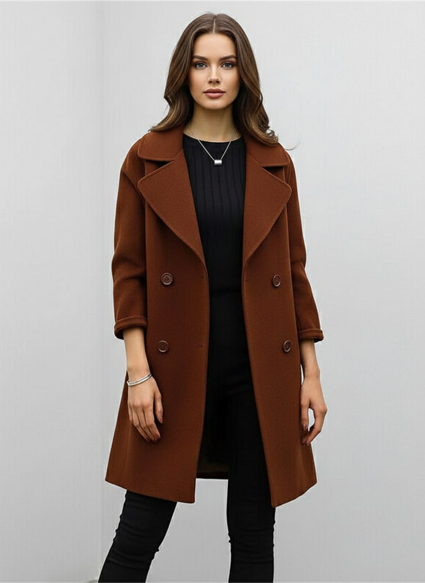 Nina | Stilvoller Winter Trenchcoat Für Damen