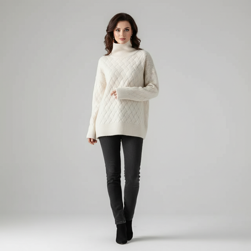 Damen bequemer Winterpullover