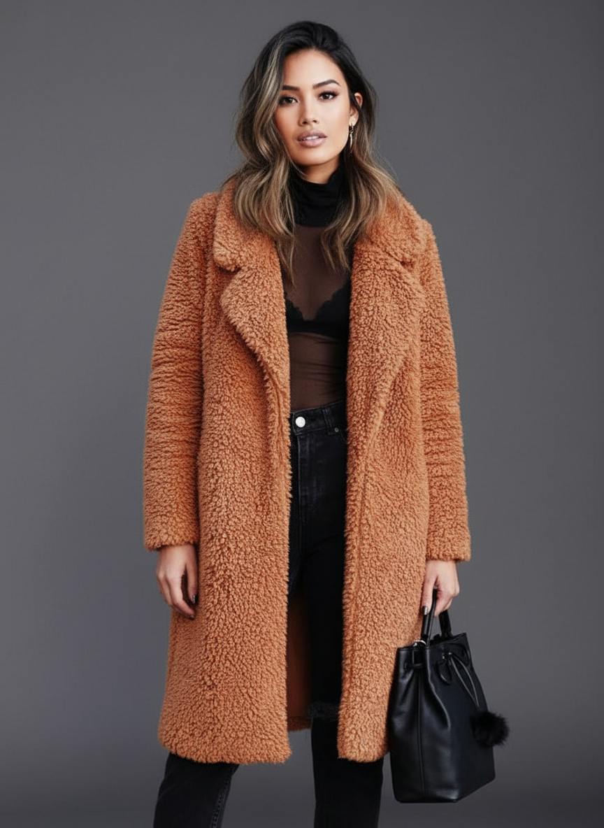 Lena | Winter Fleece Mantel Für Damen