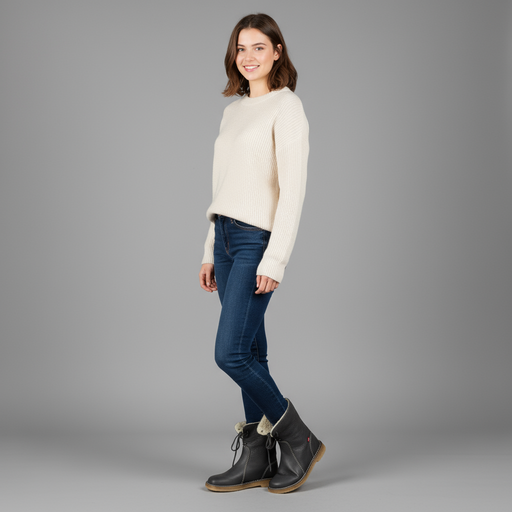 Damen Mittlere Winterstiefel