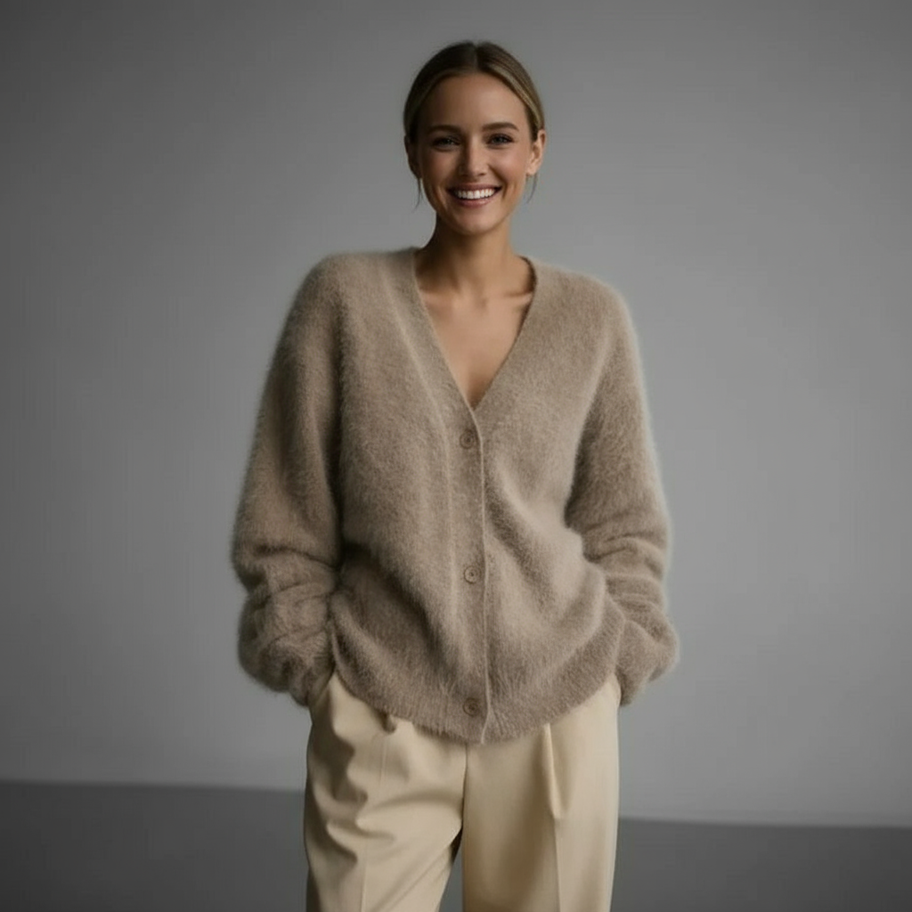 Greta | Oversize Kuscheliger Cardigan für Damen