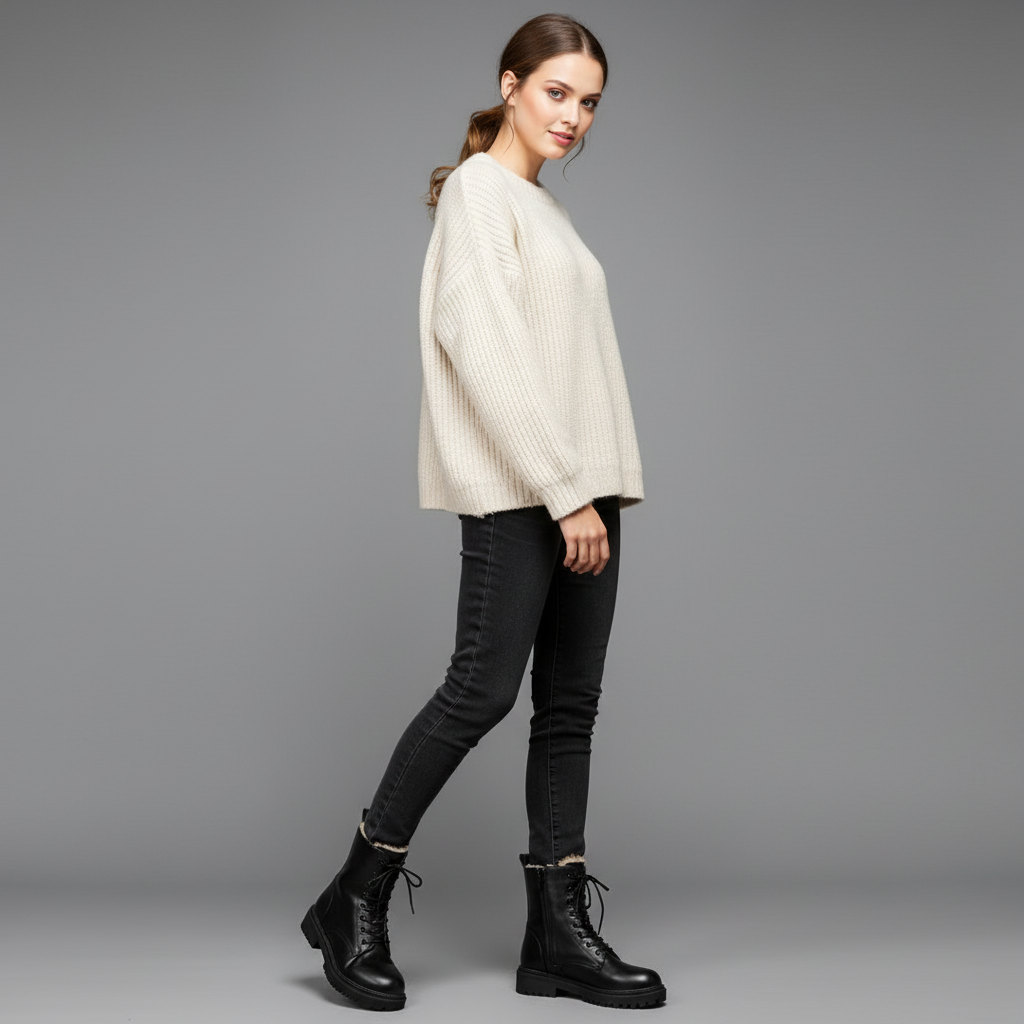 Damen Winterstiefel Niedrig