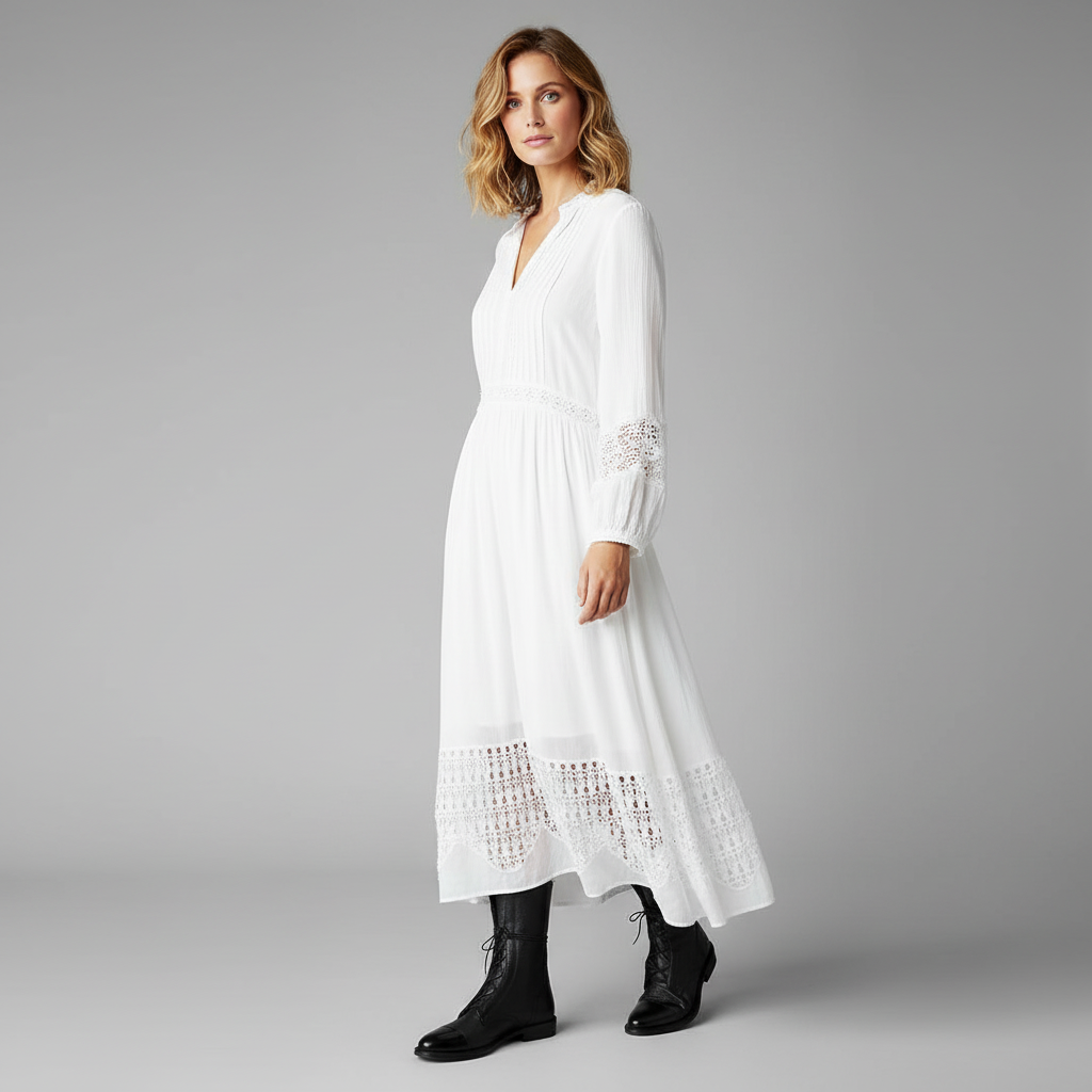 Damen Vintage Winterstiefeletten Mittel